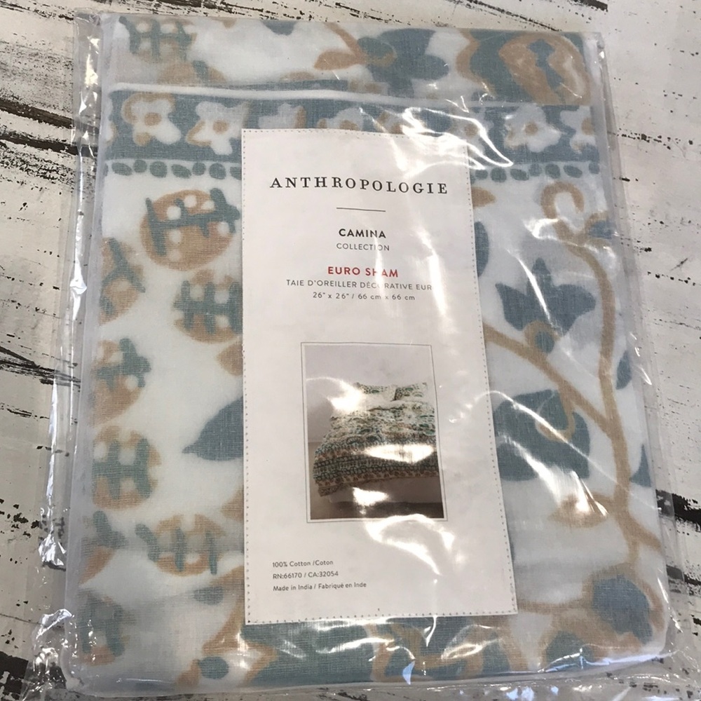 Anthropologie Camina Euro Sham
